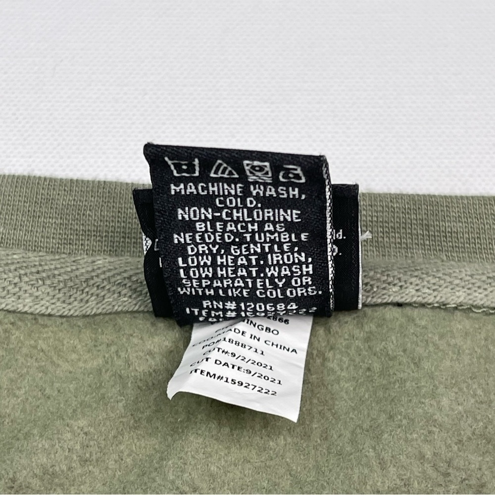 Star Wars Sweatshirt Lucas Film 50th Anniversary Crew Fleece Inside Khaki Green - Picture 13 of 13